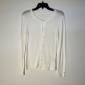 Tommy Hilfiger white button front cardigan